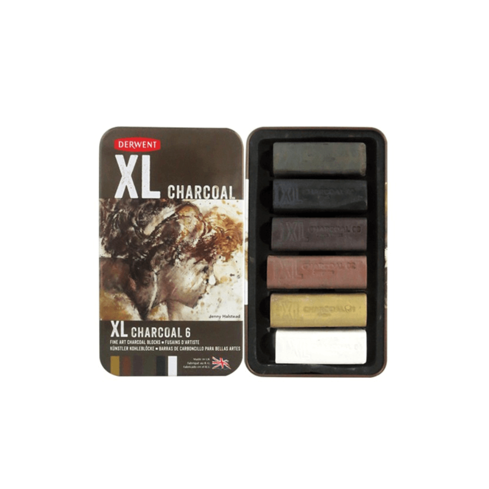 สีชาร์โคลแท่ง DERWENT XL 6TIN 2306195_2